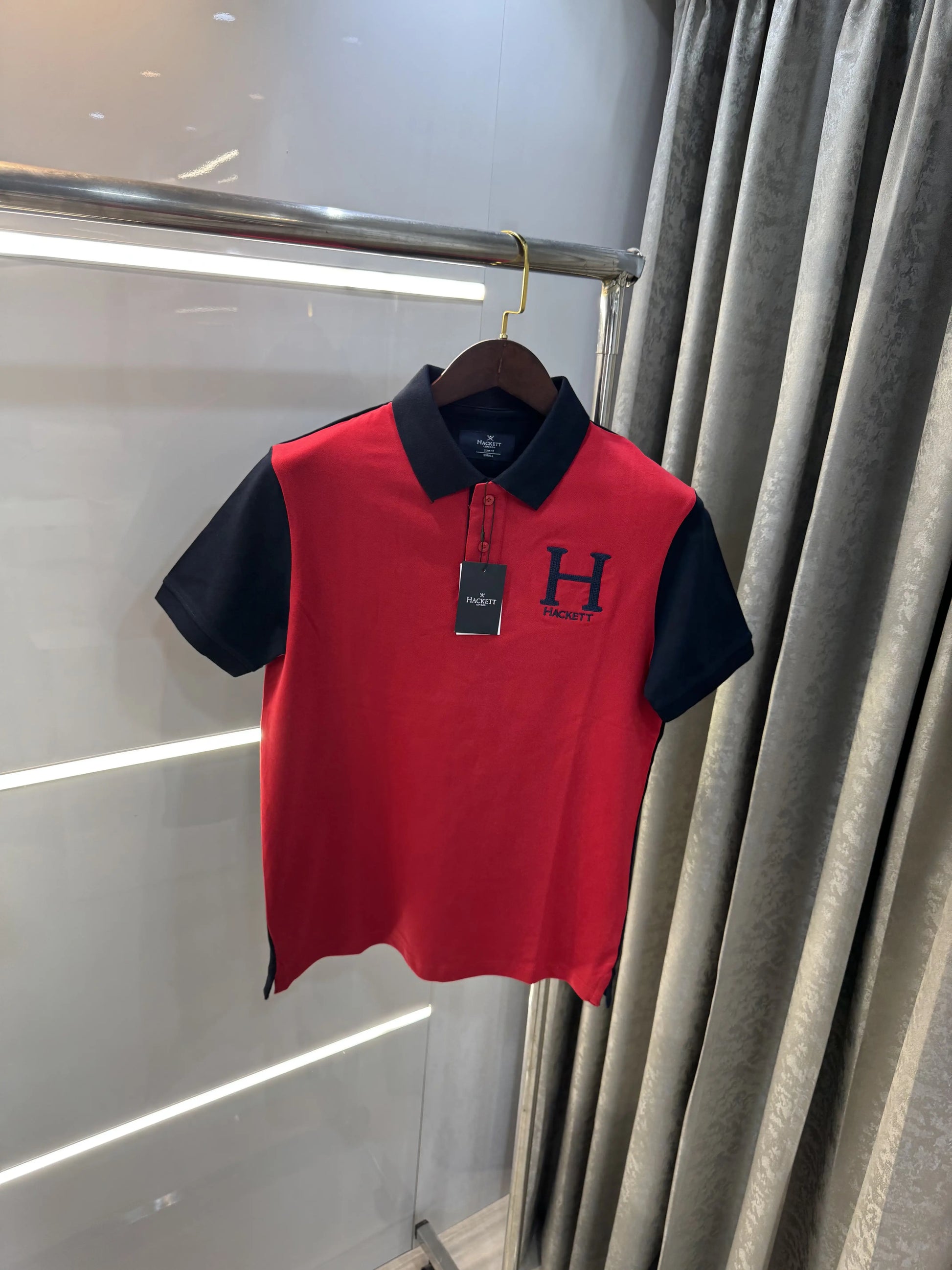 Hacket Red Logo Work Premium Polo T-Shirt