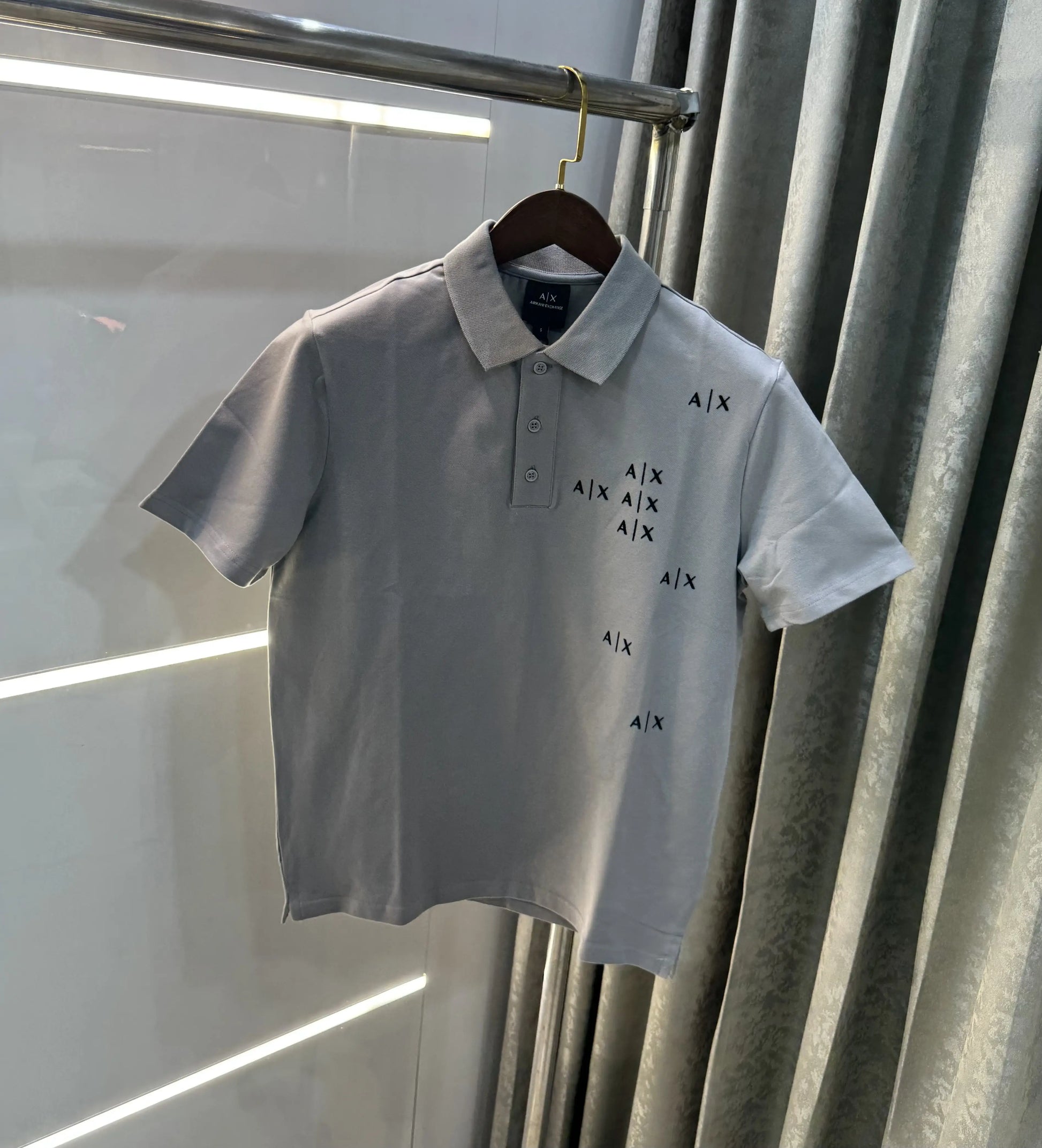 Arman i Exchange Grey Logo Work Premium Polo T-Shirt