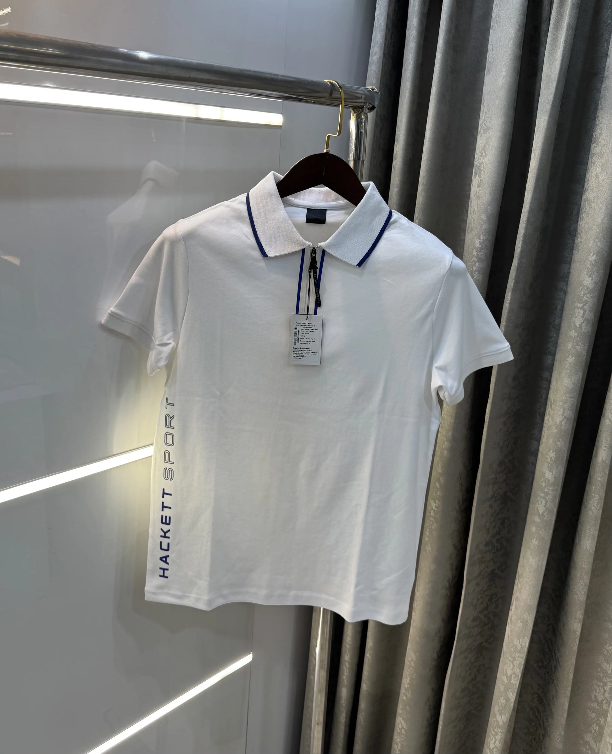 Hacket White Logo Work Premium Polo T-Shirt