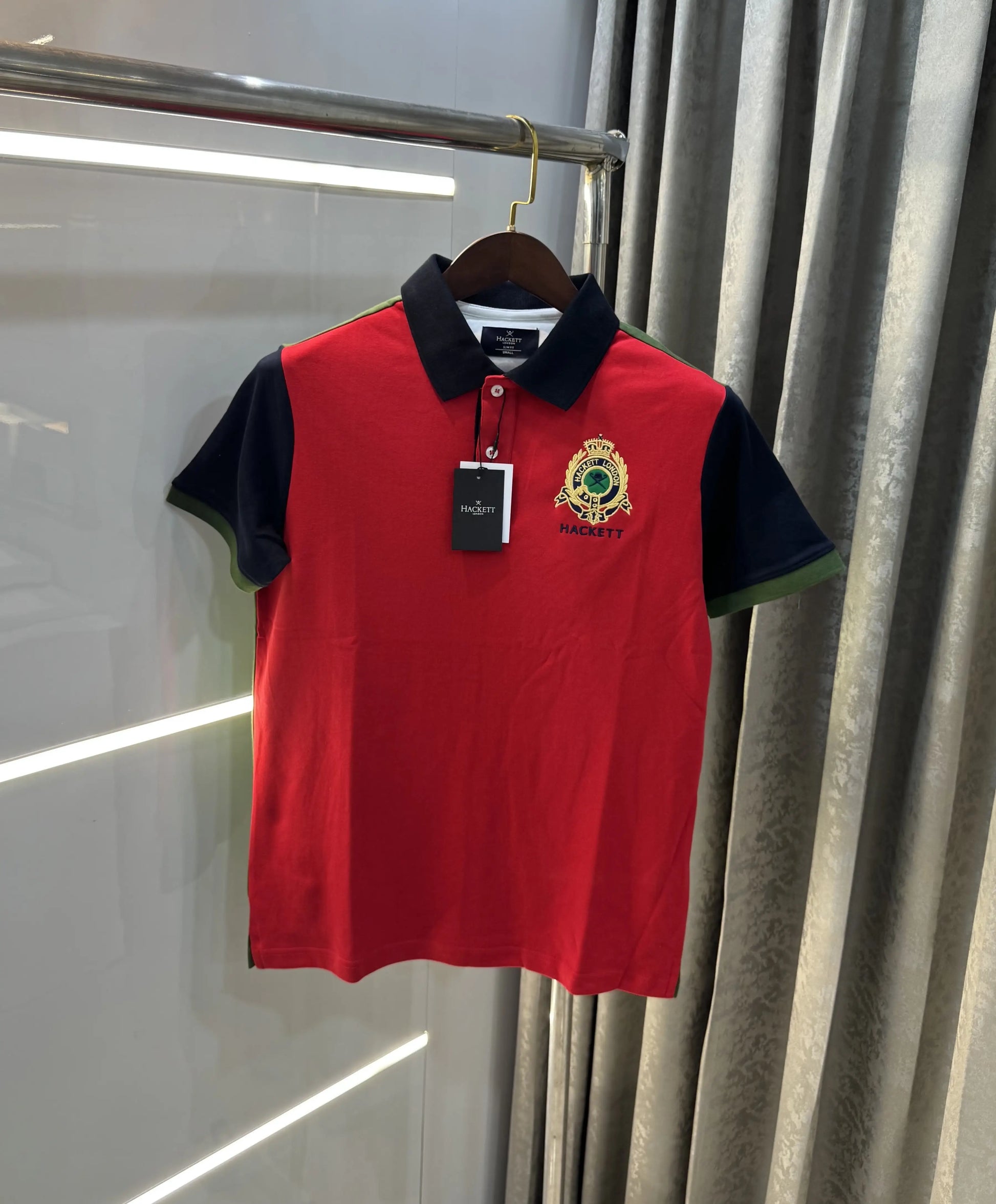 Hacket Red Logo Work Premium Polo T-Shirt