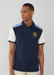Hacket Navy Blue Logo Work Premium Polo T-Shirt