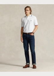 Ralph Lauren White Embroidery Logo Premium Classic Polo T-Shirt