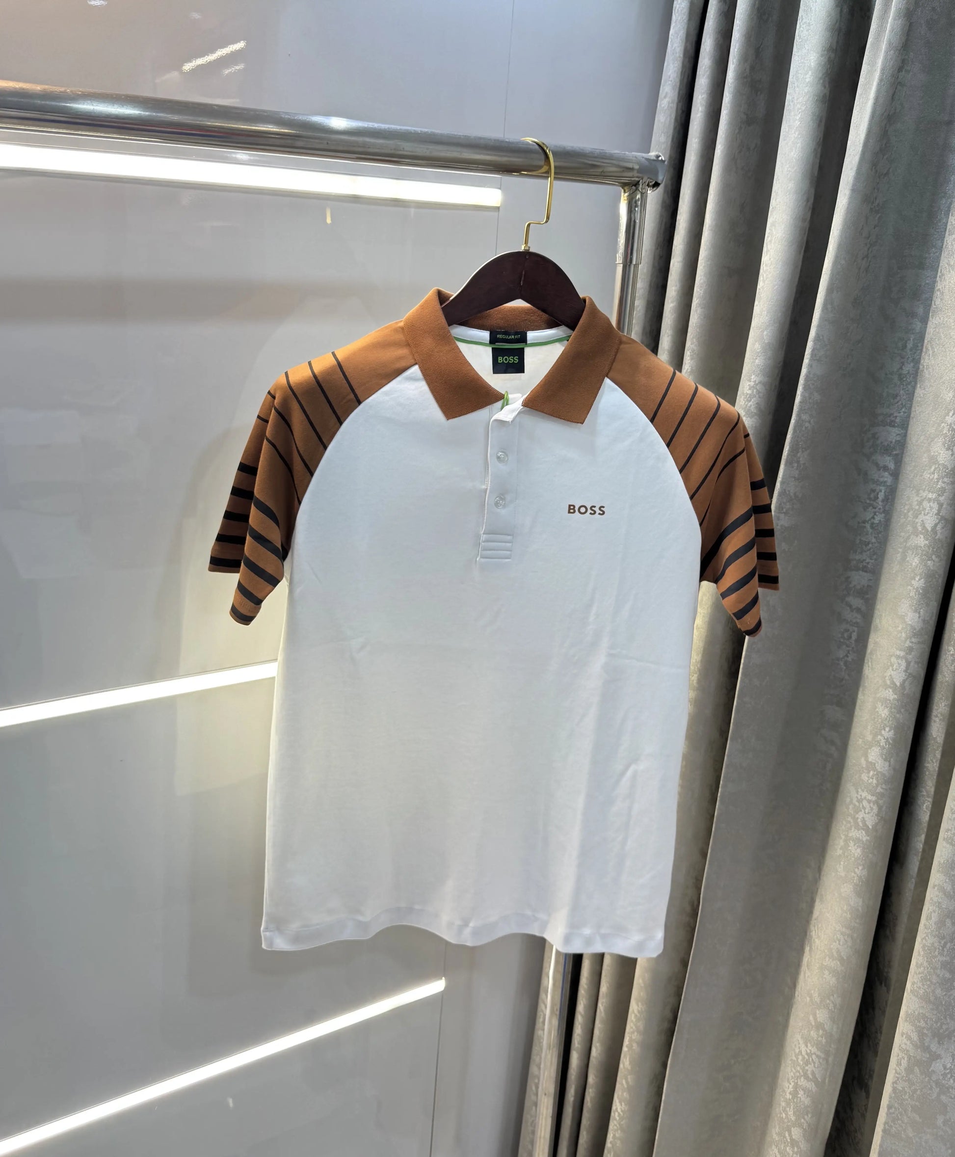 Hugo  Boss White Premium Polo T-shirt
