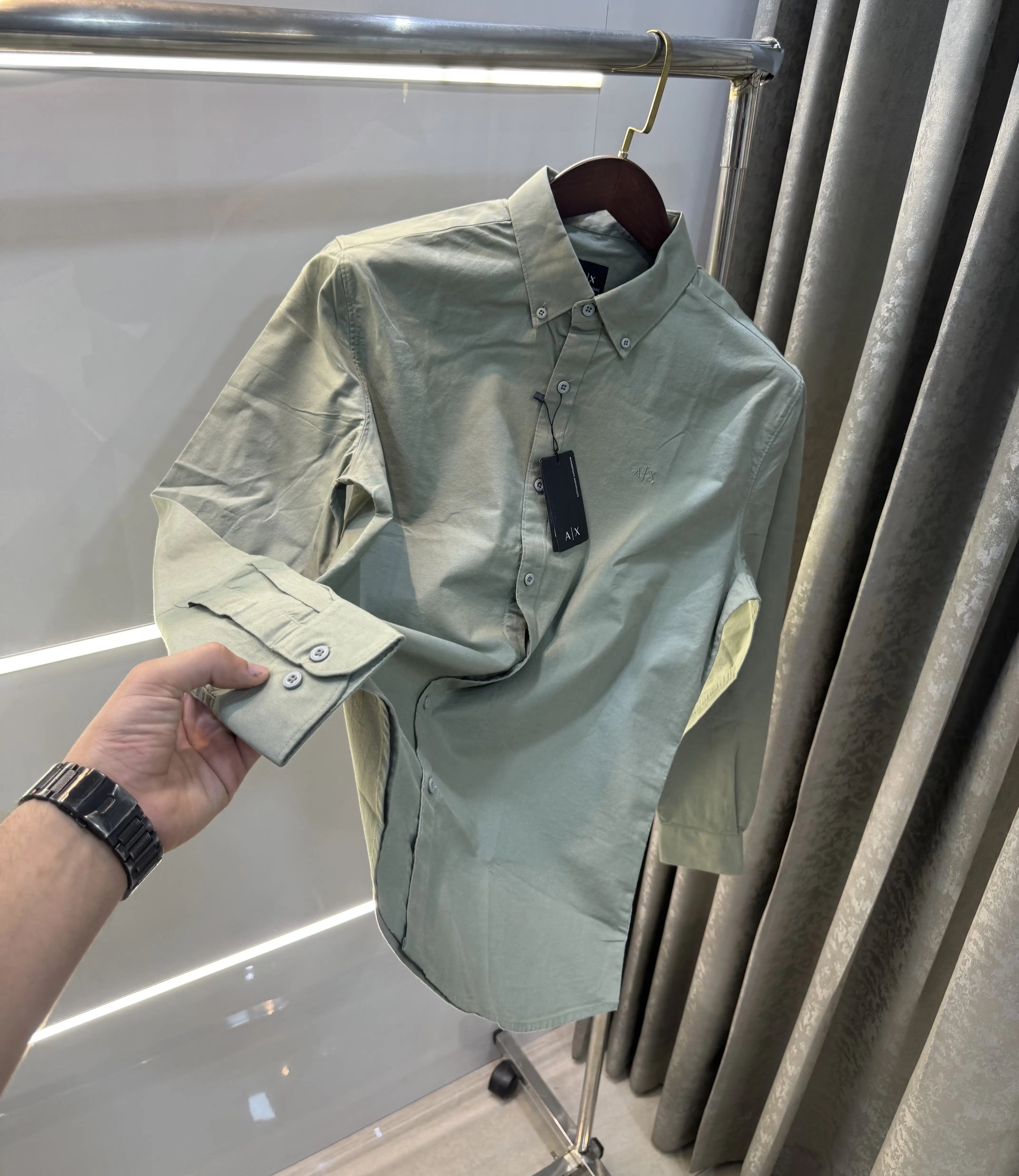 Armani Exchange Pastel Green Premium Shirt
