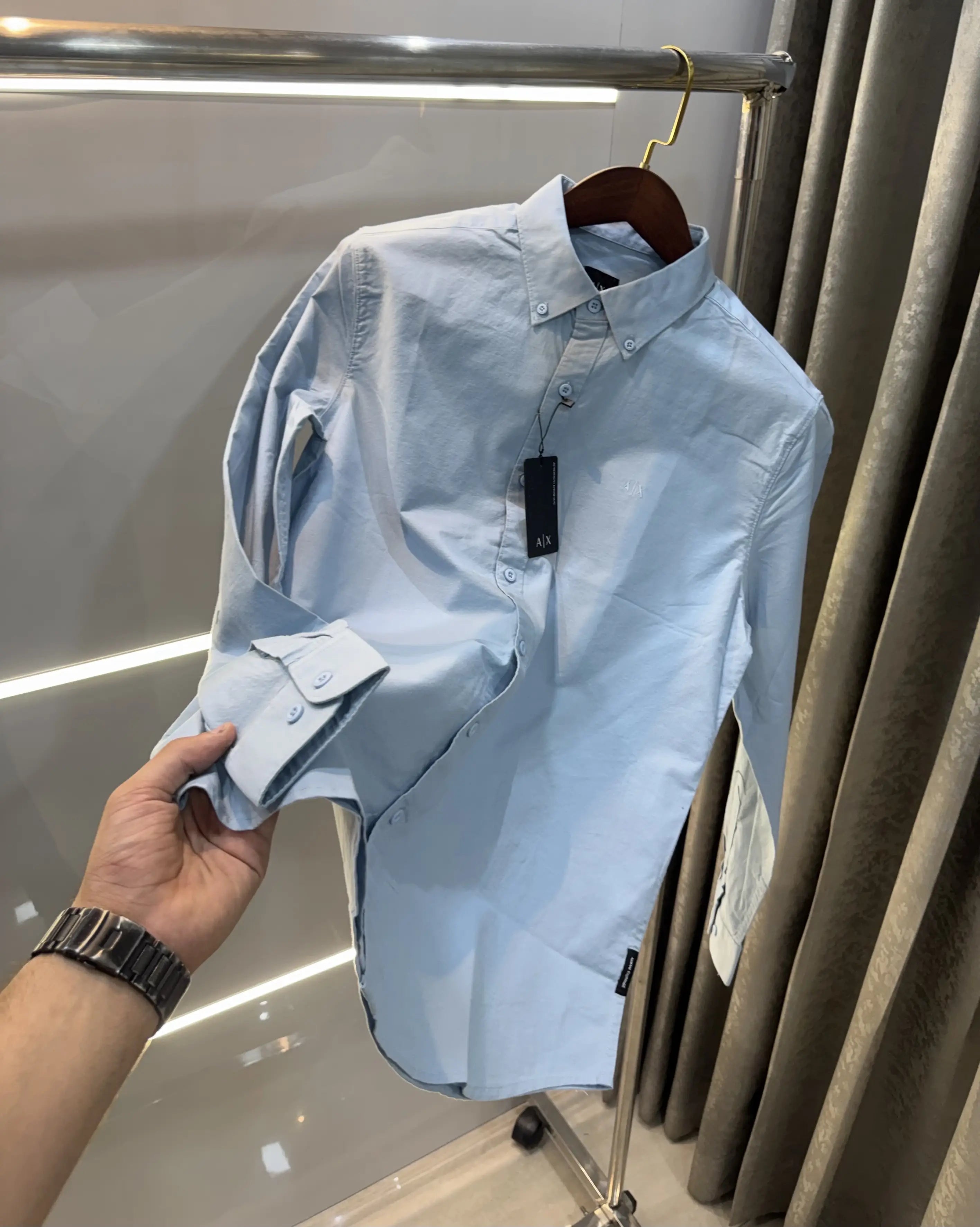 Armani Exchange Sky Blue Premium Shirt