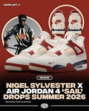 Nike Air Jordan Retro 4 NIGEL SYLVESTER SAIL CINNABAR