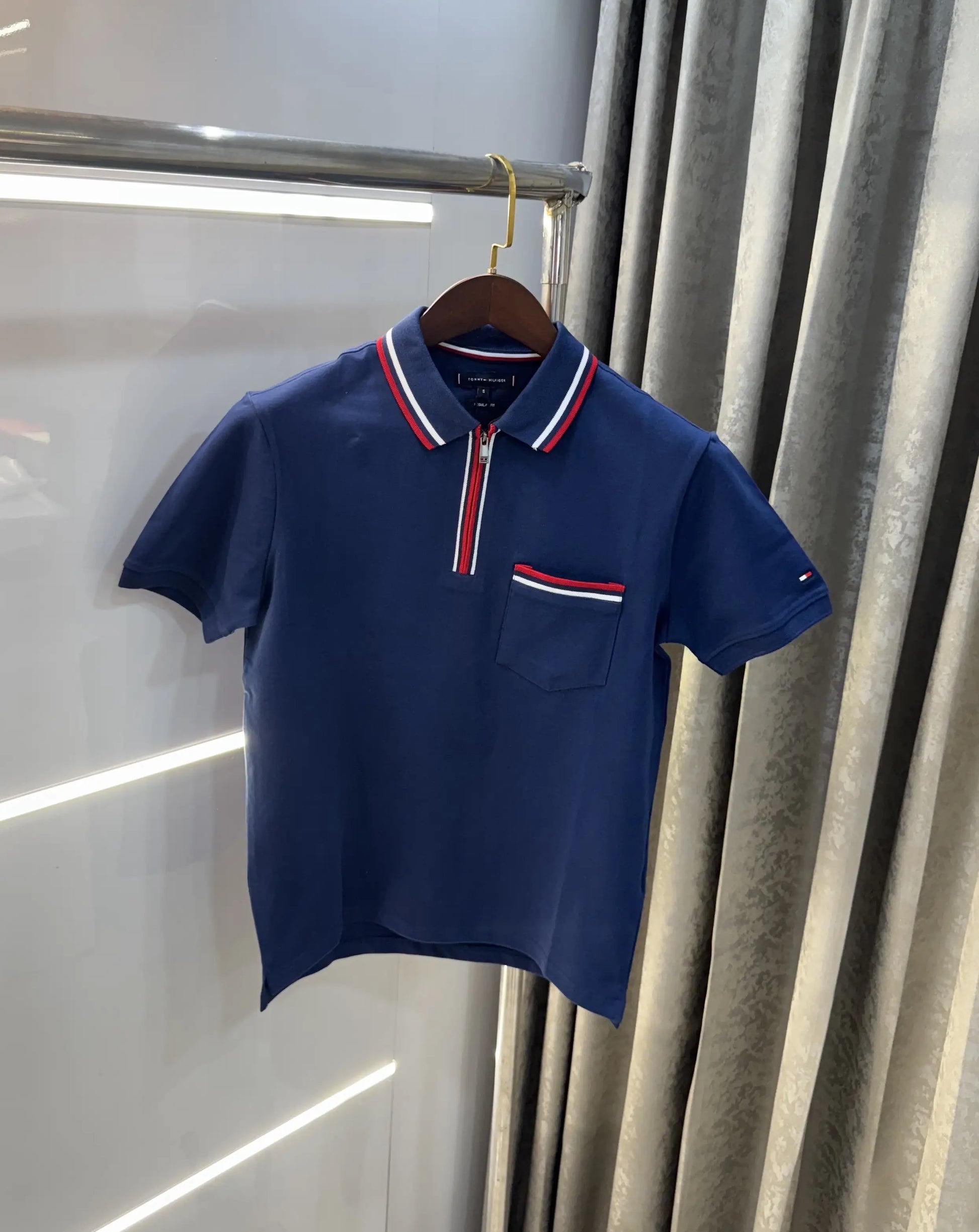Tommy Hilfiger Petrol Blue Premium Polo T-shirt