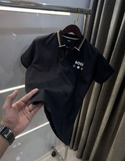 Hugo  Boss Black Premium Polo T-shirt With Box Packing