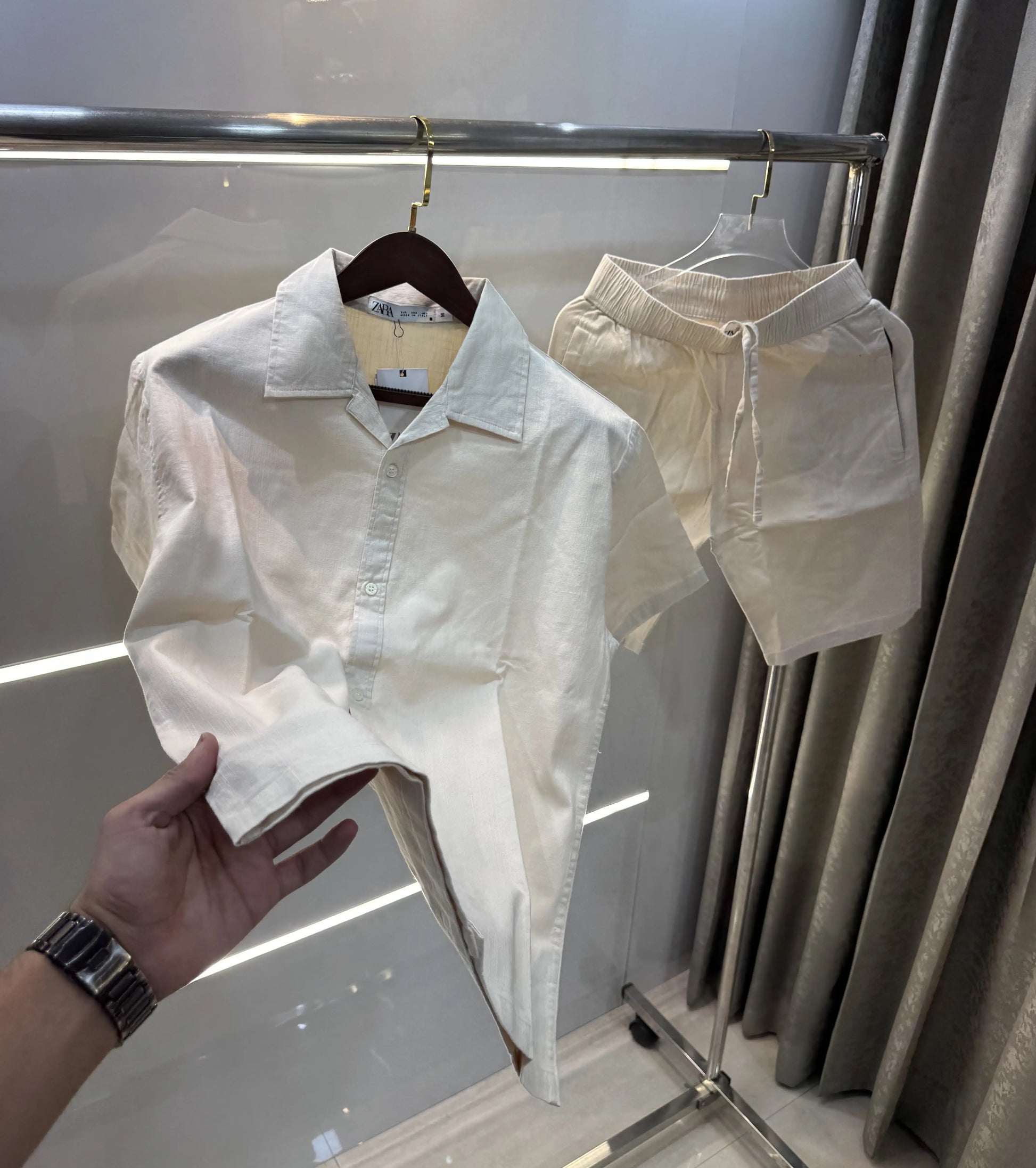 Zara Cream Premium Cord Set