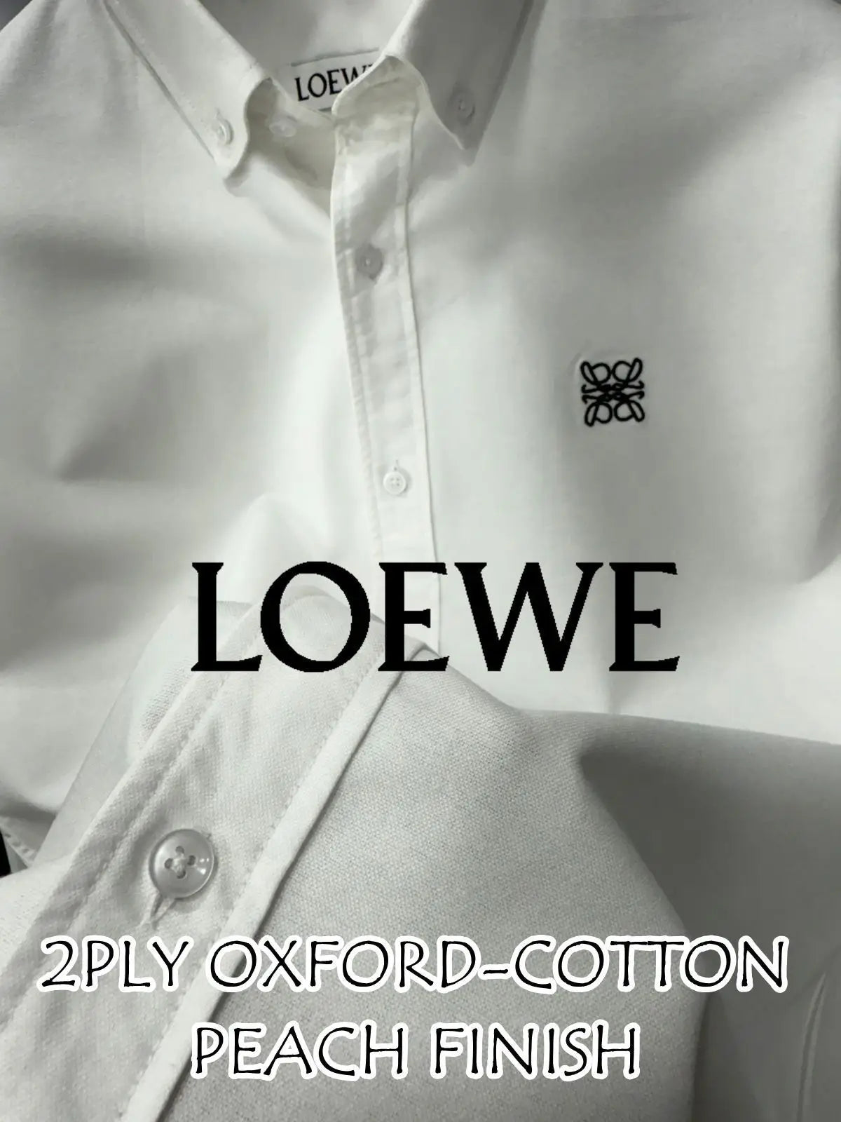 Loewe Wine Embroidery Logo Shirt With Premium Box Packing