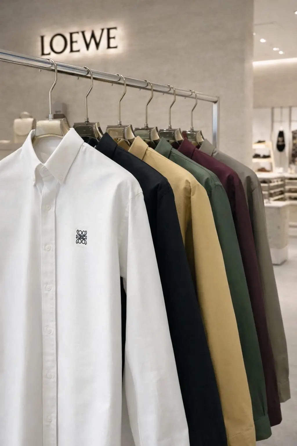 Loewe Black Embroidery Logo Shirt With Premium Box Packing