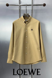 Loewe Beige Embroidery Logo Shirt With Premium Box Packing