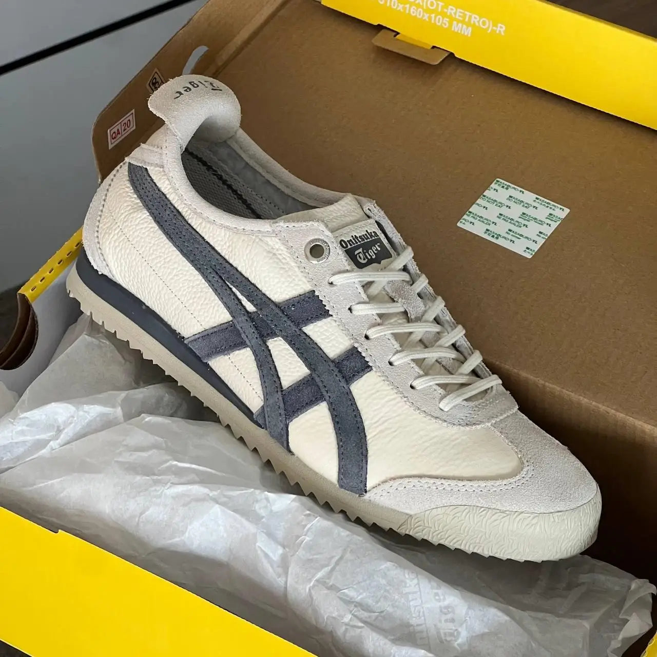 Onitsuka Tiger Mexico 66 SD Birch Metropolis Dark Grey White 7A Premium Sneakers D-2072
