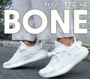 Adidas Yeezy 350 V2 Bone Girls  Semi UA 7A Quality  Full Kit Accessories D-2061