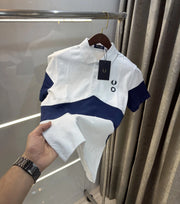 Fredperry White Embroidery Logo Premium Polo T-Shirt