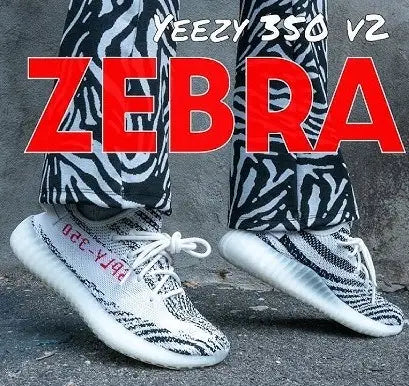 Adidas Yeezy 350 V2 Zebra Girls Semi UA 7A Quality  Full Accessories D-2025