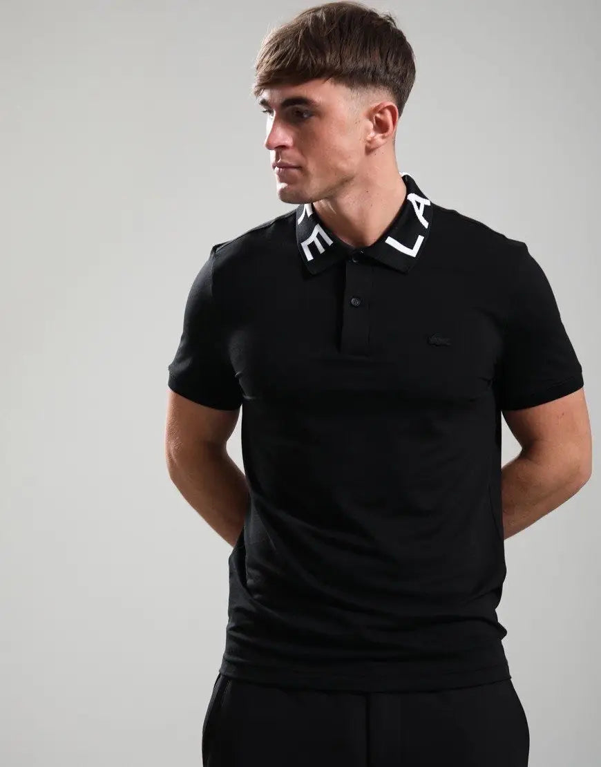 Lacost e Black Logo Work Premium Polo T-Shirt
