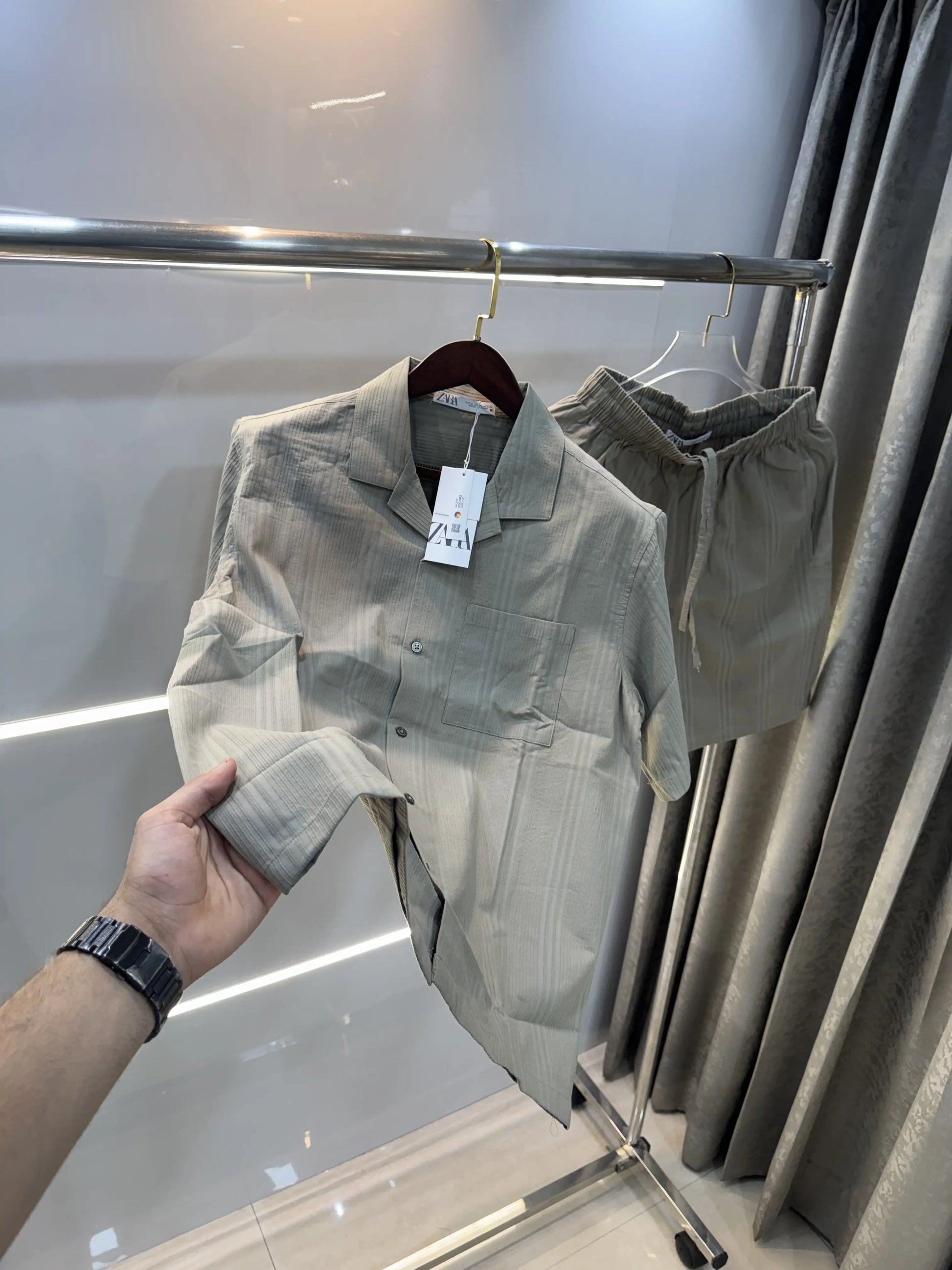 Zara Olive Premium Cord Set