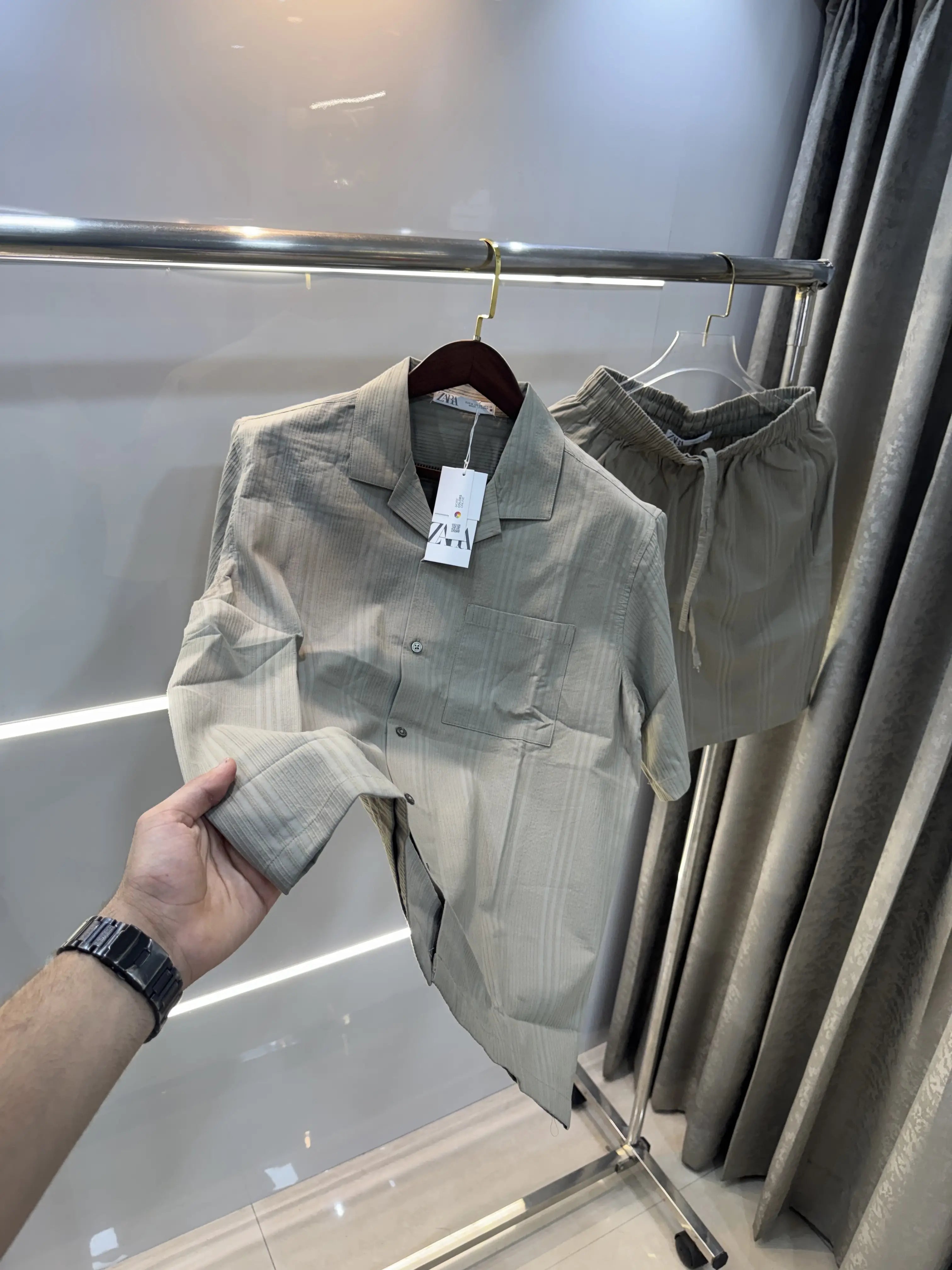Zara Olive Premium Cord Set