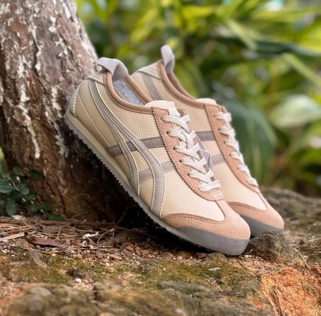 Onitsuk_a Tiger Mexico 66 Oatmeal Grey 7A Premium Sneakers D-2047