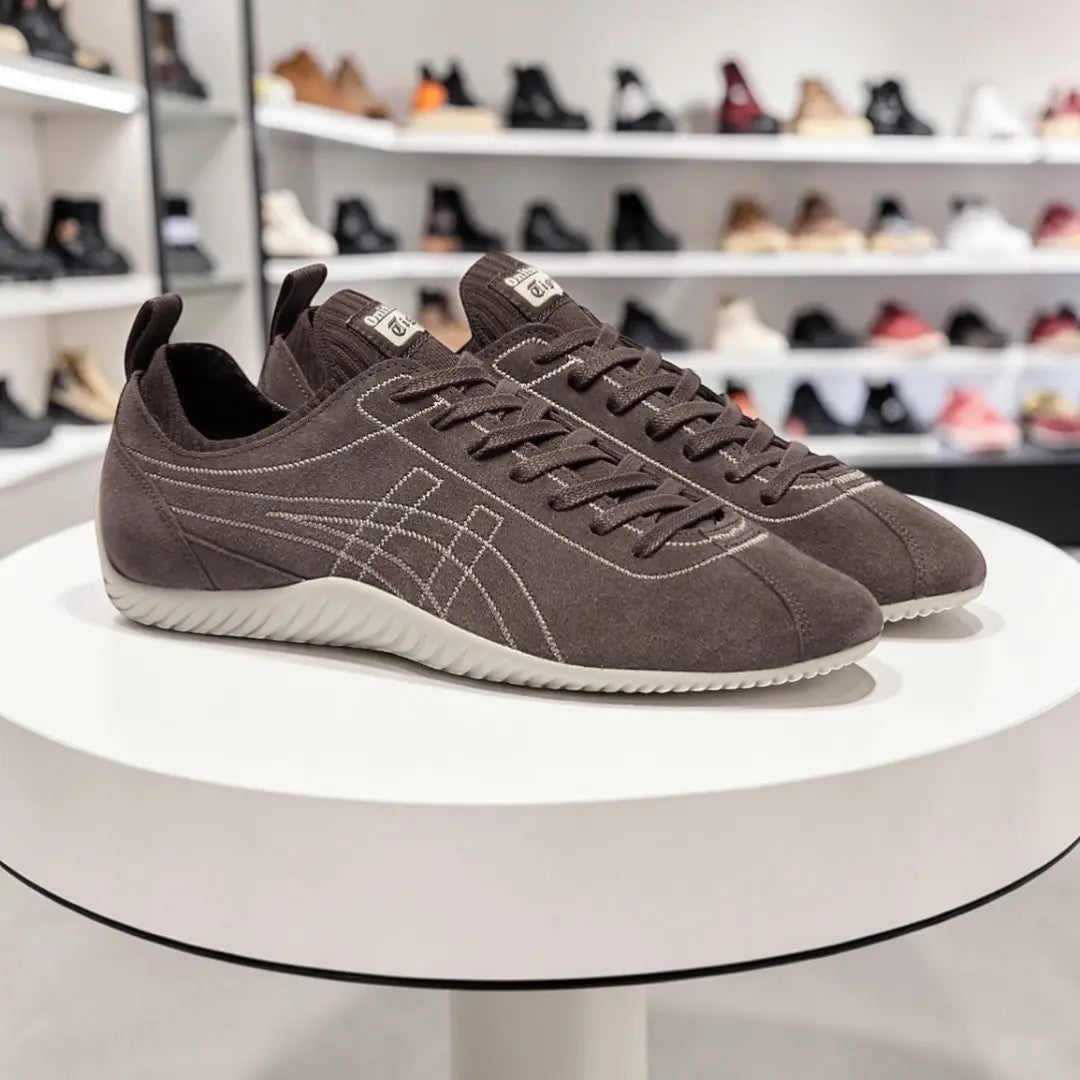 Onitsuka Tiger Sclaw Low Licorice Brown  Mens 7A Premium Sneakers D-2027