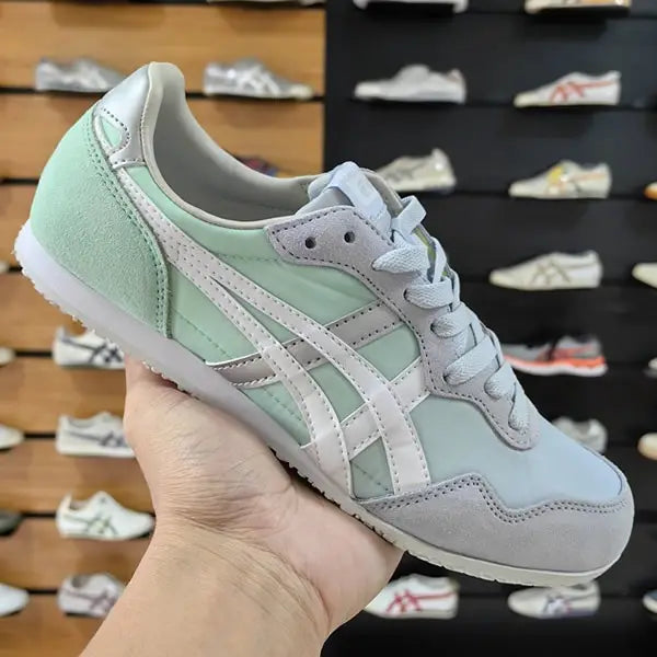 Onitsuka Tiger Serrano Soft Sky White Silver  Girls 7A Premium (D-2022)