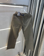Ralph Lauren Olive Premium Linen Trouser