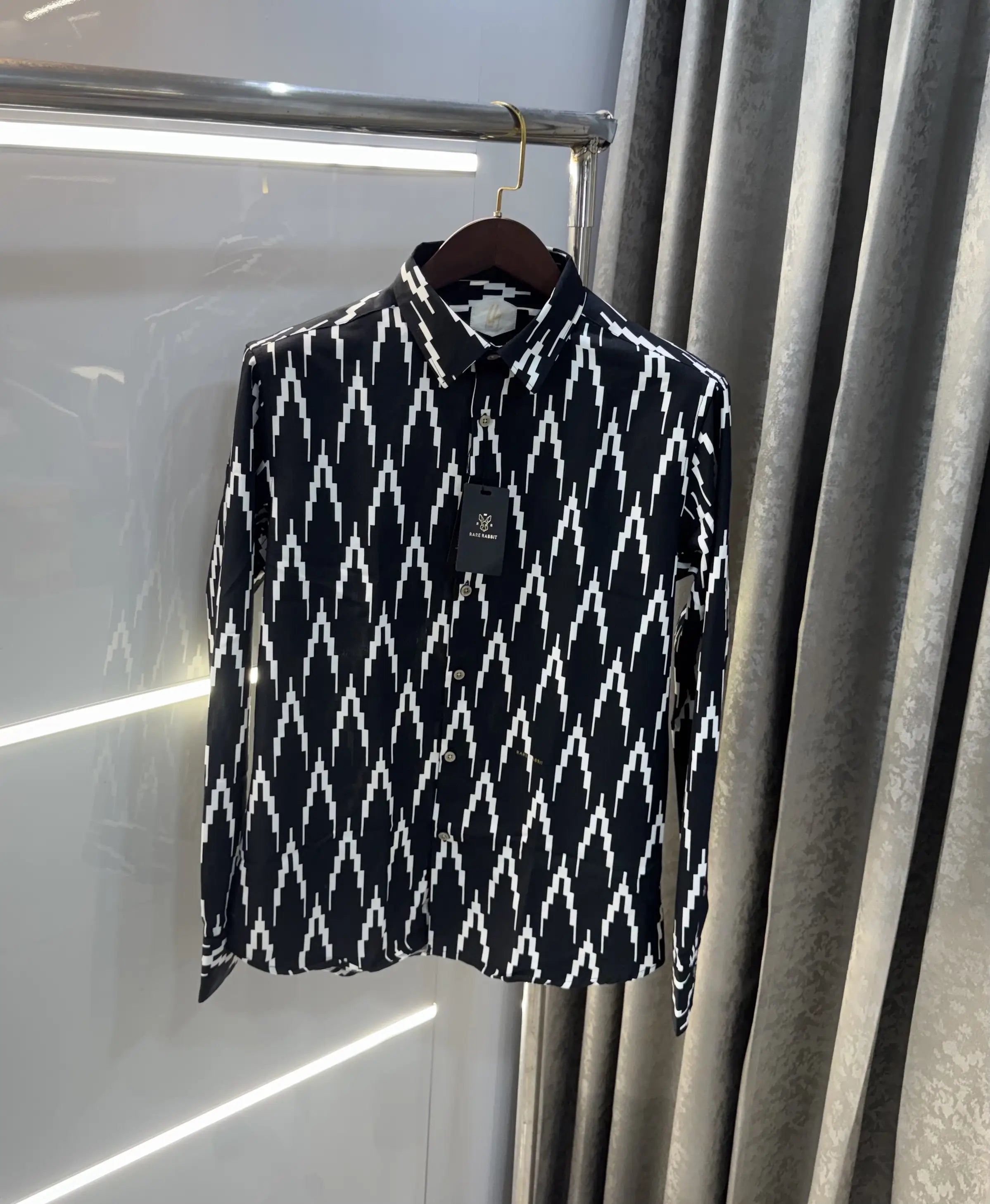 Rare Rabbit Black Design Imported Shirt