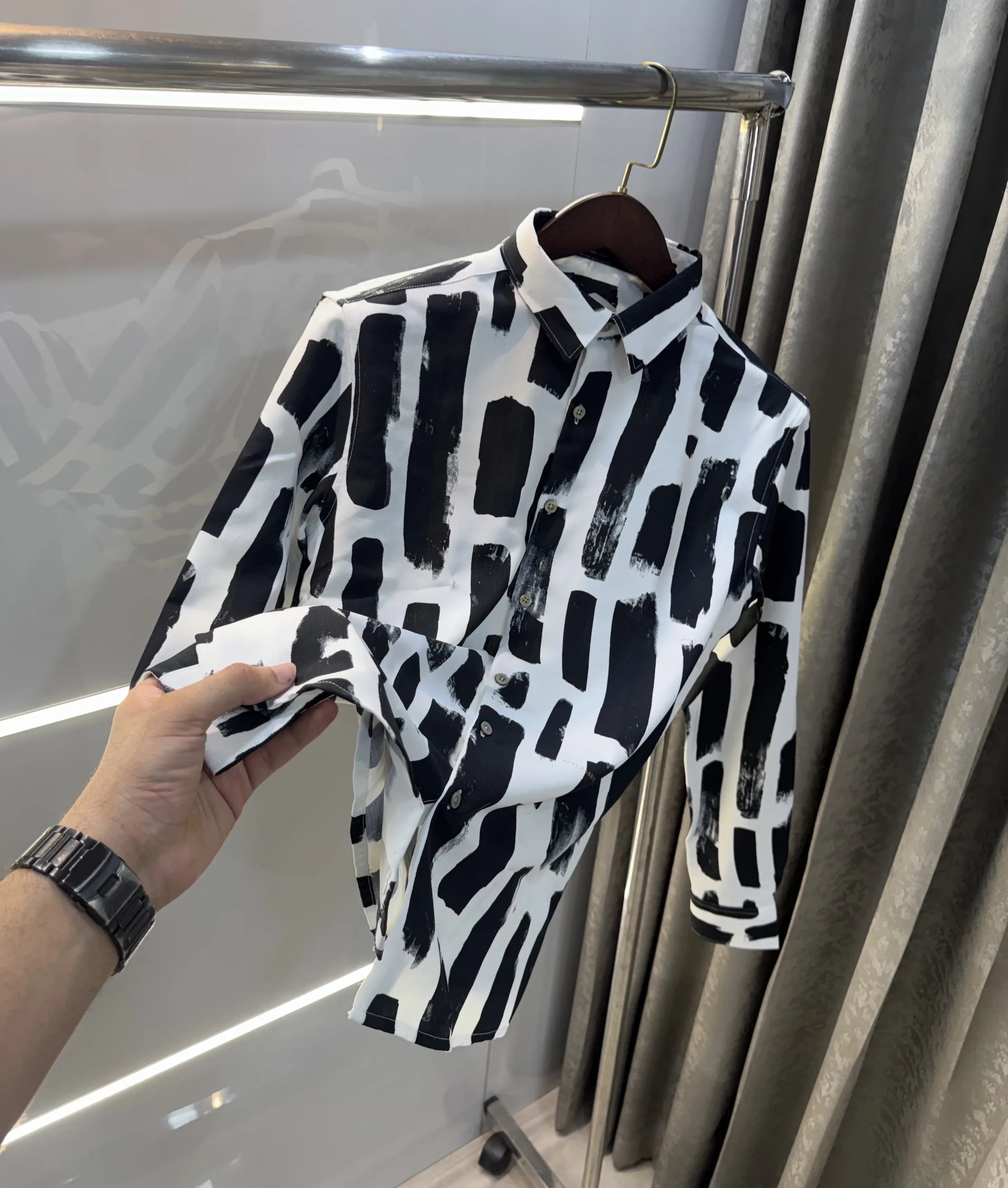 Rare Rabbit Black Design Imported Shirt