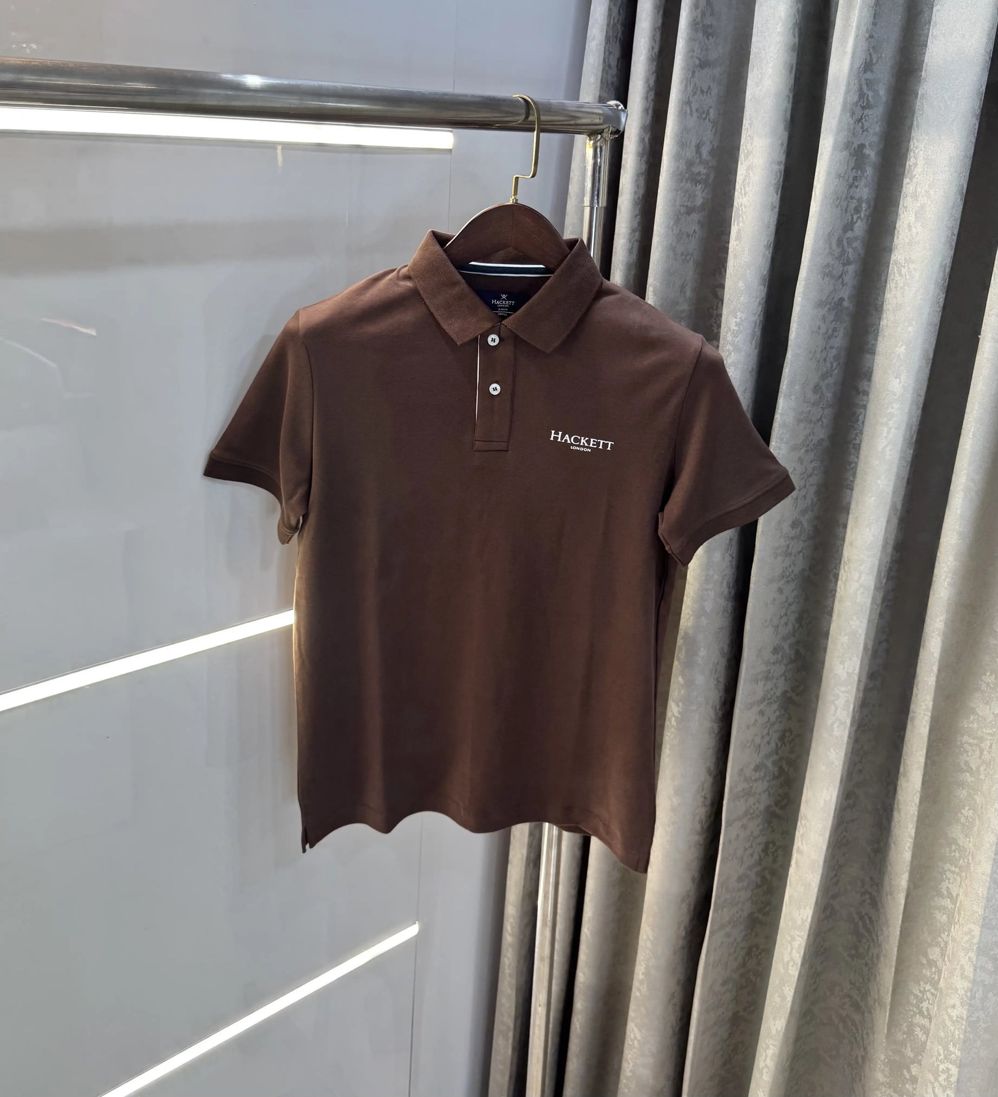 Hacke t Brown Logo Work Premium Polo T-Shirt