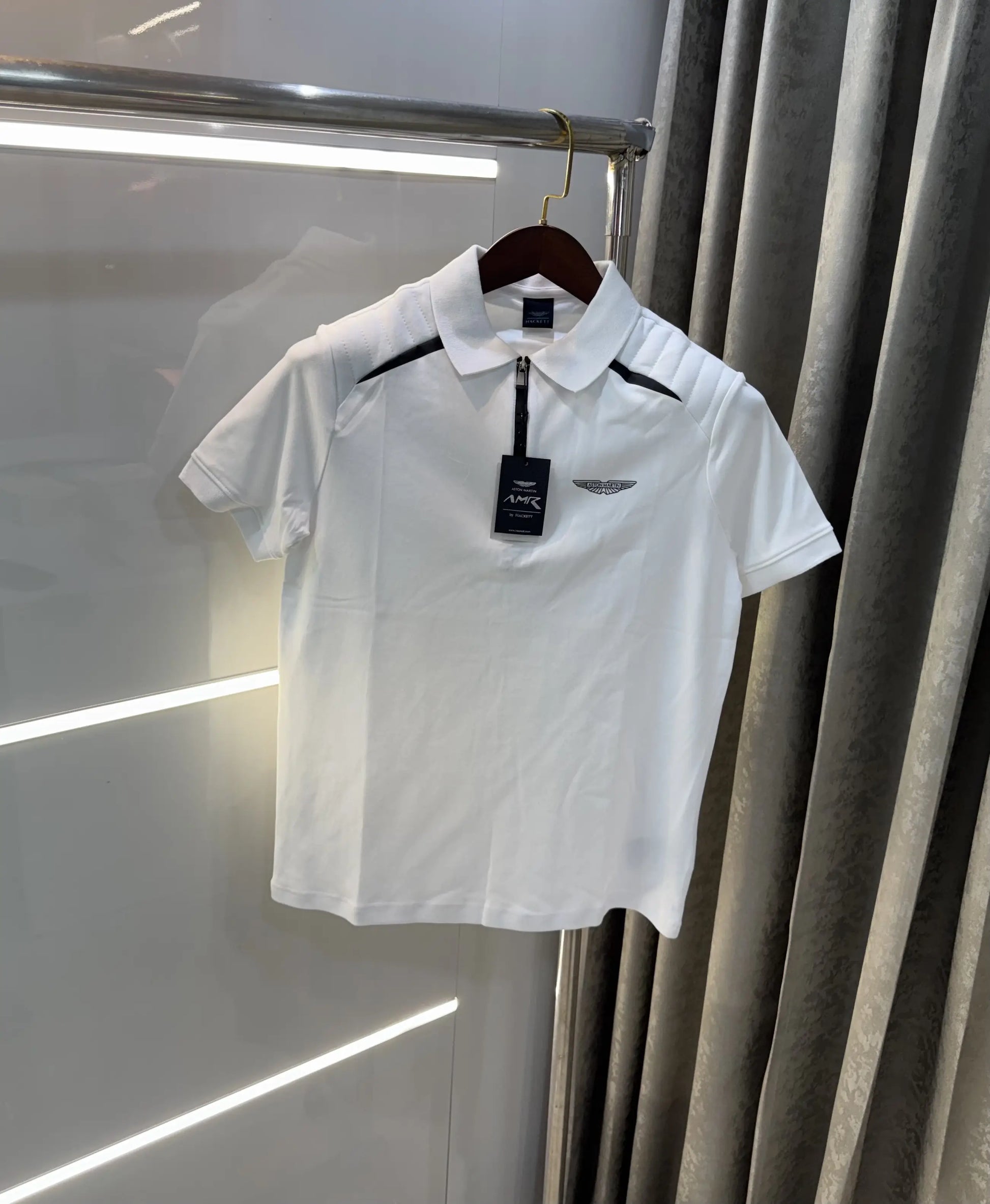 Hacket White Logo Work Premium Polo T-Shirt