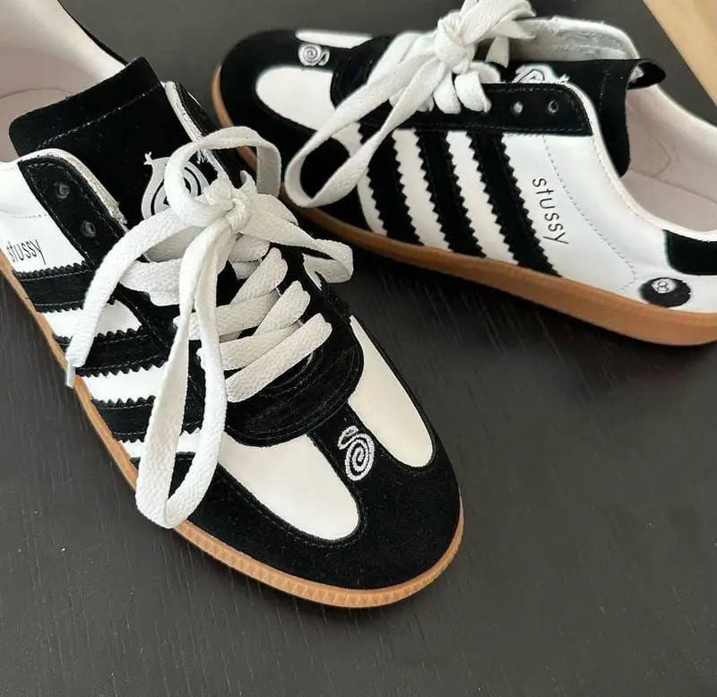 Adida_s Samba OG x Stssy Black White Girls 7A Premium Sneakers (D-1739 P-1)