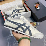 Onitsuk_a Tiger Mexico 66 Beige Navy  Mens 7A Premium Sneakers D-1763