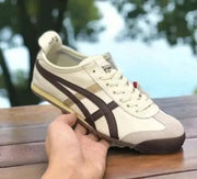 Onitsuk_a Tiger Mexico 66 Beige Brown Gold  Mens 7A Premium Sneakers D-1782