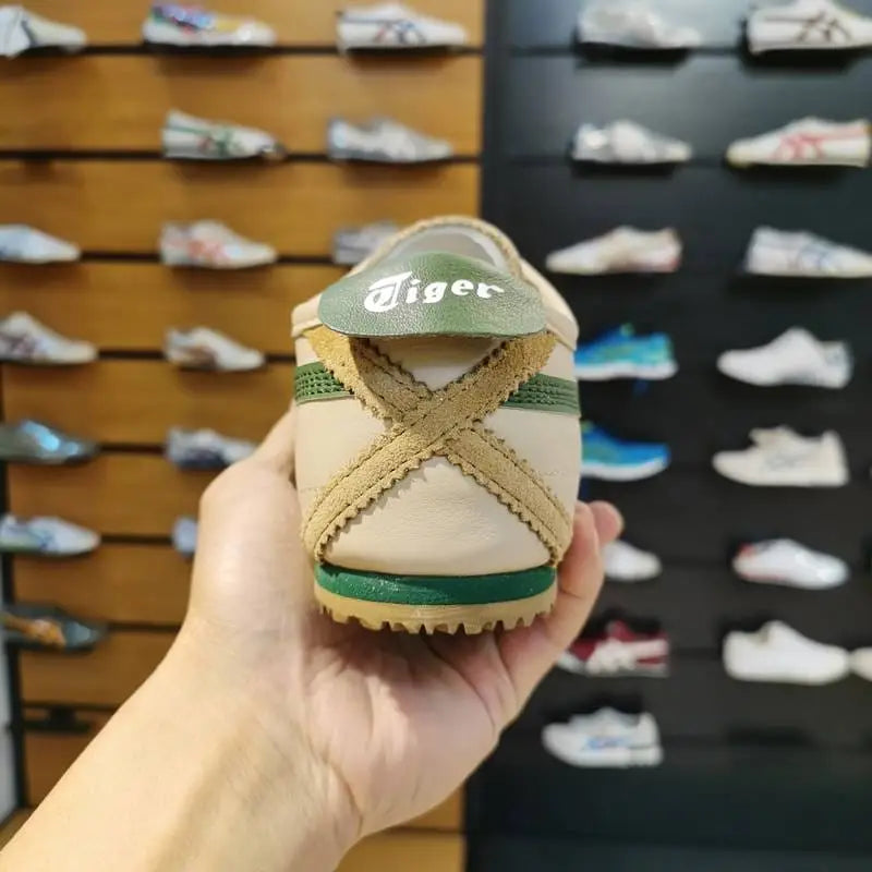 Onitsuk_a Tiger Mexico 66 Beige Grass Green  Mens 7A Premium Quality D-1783