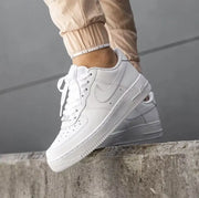 Nik_e Air Force 1 Low Triple White  Premium Leather  Full Accessories D-1830