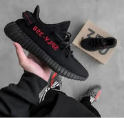 Adida_s Yeezy 350 V2 Core Black Red  Semi UA 7A Quality  Full Accessories (D-1801)