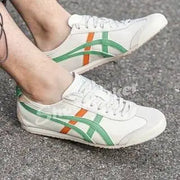 Onitsuka Tiger Mexico 66 Cream Green Orange  Girls 7A Premium First Copy D-1839
