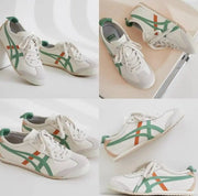 Onitsuka Tiger Mexico 66 Cream Green Orange  Mens 7A Premium First Copy D-1840
