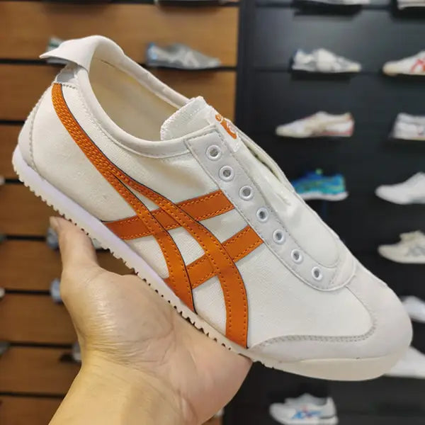 Onitsuk_a Tiger Mexico 66 Slip-On - Orange White Girls First Copy (D-1845)