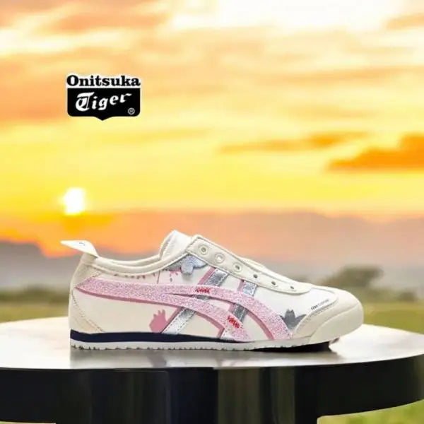 Onitsuk_a Tiger x Panda Prank Pink Slip-On  7A Premium  Full Accessories (D-1790)
