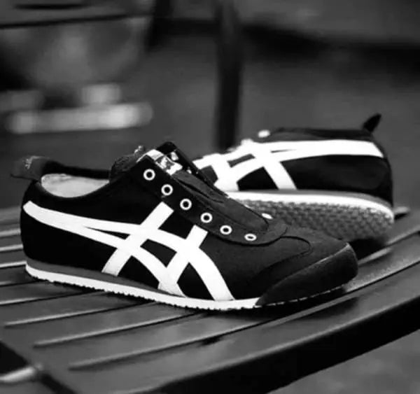 Onitsuk_a Tiger Mexico 66 Slip-On Black White Girls First Copy D-1866