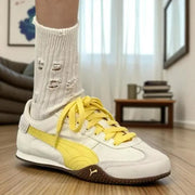 Pum_a Bella UT Canvas - WhiteYellow  Girls Premium First Copy Sneakers D-1974