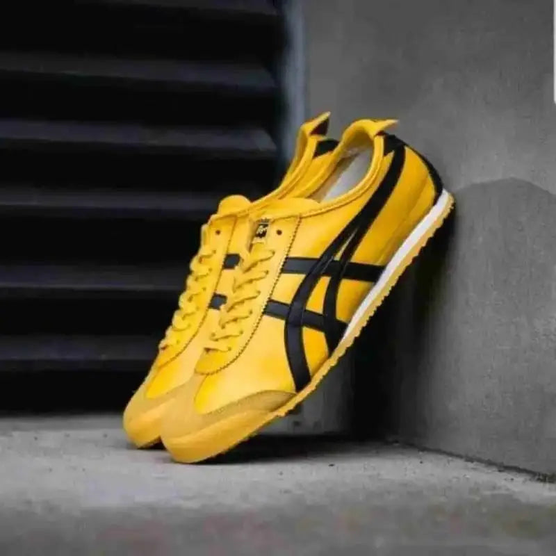 Onitsuk_a Tiger Mexico 66 Yellow Black  Mens First Copy Iconic Sneakers D-1871