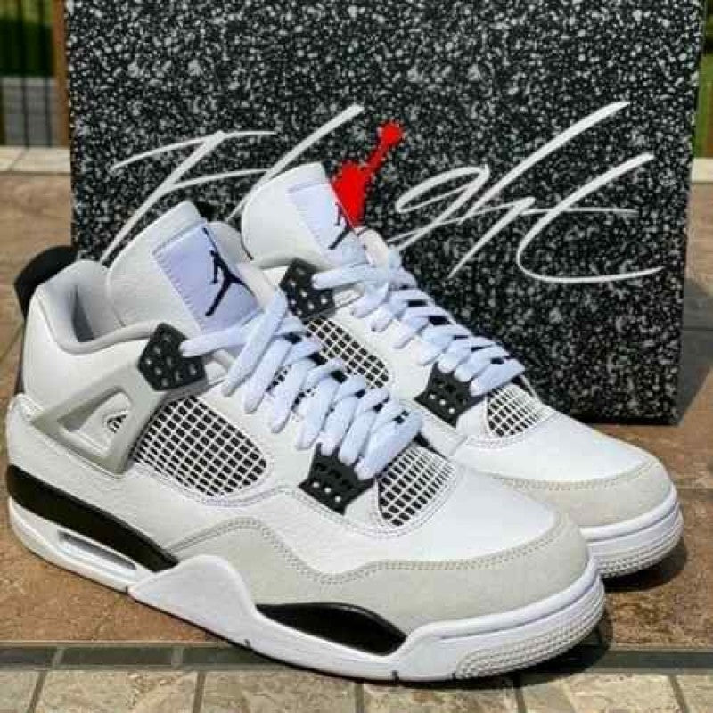 Nike Air Jordan Retro 4 Military Black Semi UA