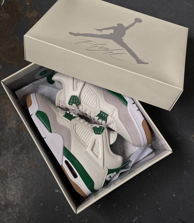 Nik e Air Jordan Retro 4 Pine Green Semi Ua