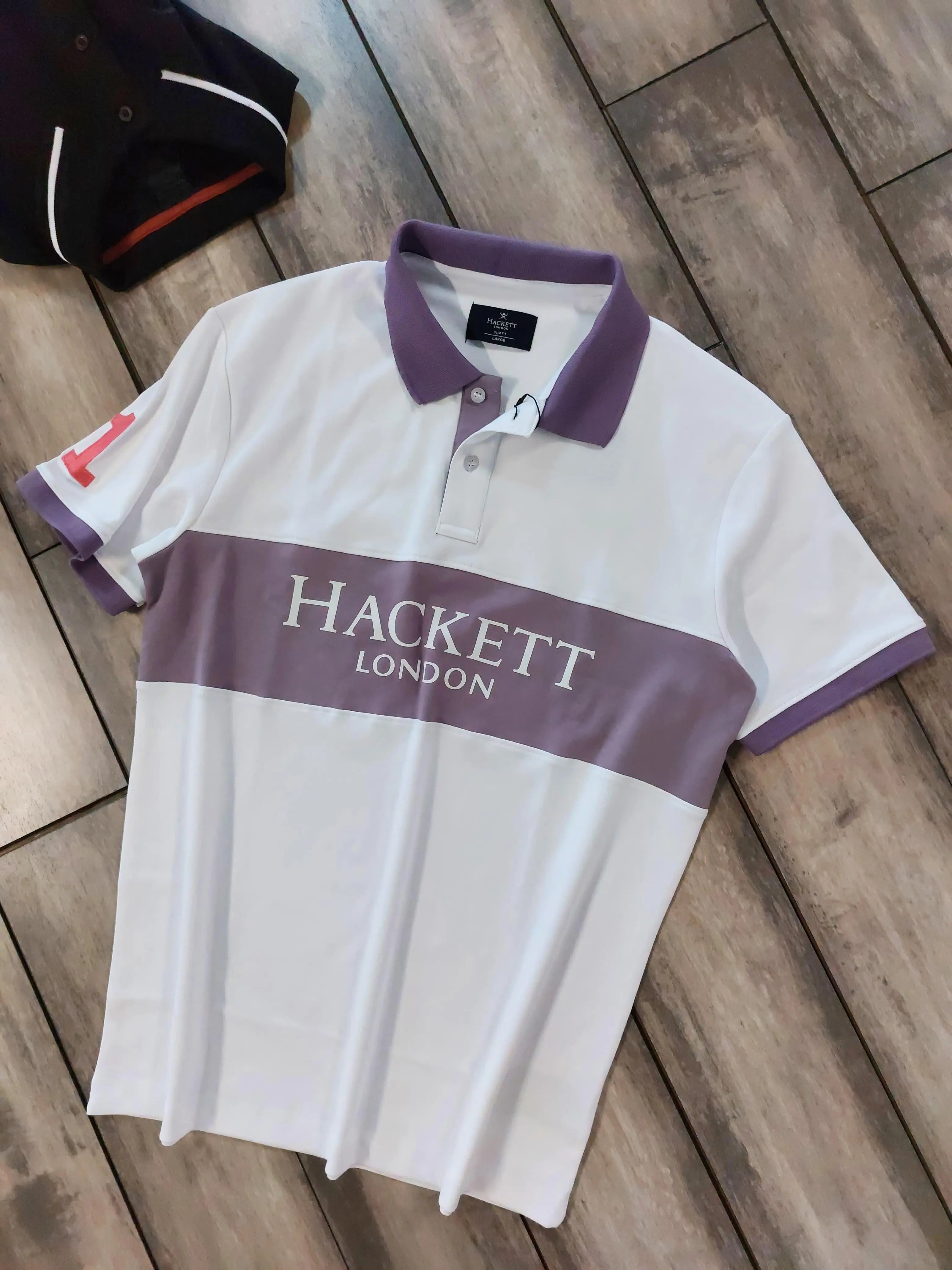 Hacke t White Logo Work Premium Polo T-Shirt