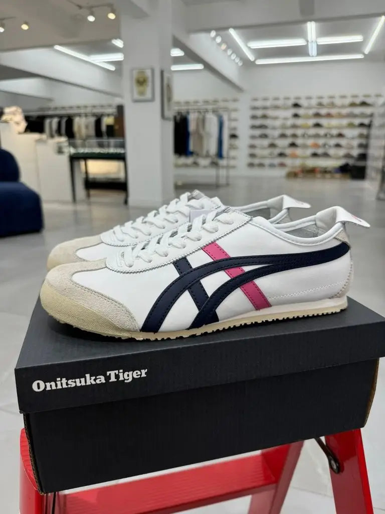 Onitsuk_a Tiger Mexico 66 WhiteBluePink  Girls Premium First Copy Sneakers D-1959