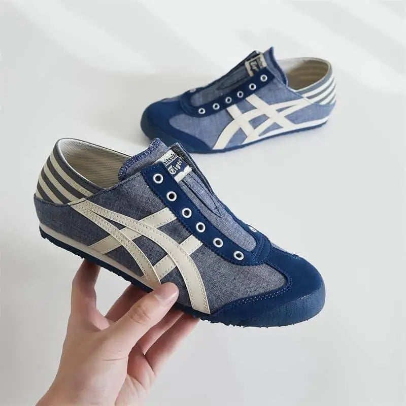 Onitsuk_a Tiger Mexico 66 Paraty Blue  Mens Slip On First Copy Sneakers D-1955