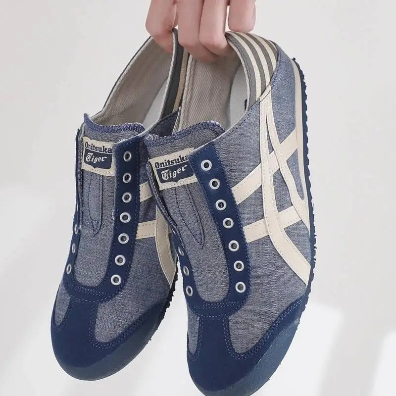 Onitsuk_a Tiger Mexico 66 Paraty Blue  Mens Slip On First Copy Sneakers D-1955